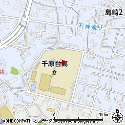 熊本市立千原台高等学校周辺の地図
