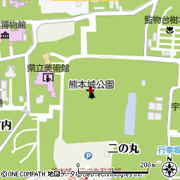 熊本城公園周辺の地図