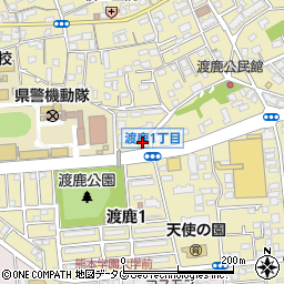 ジョイフル熊本渡鹿店周辺の地図