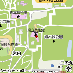 熊本県立美術館周辺の地図
