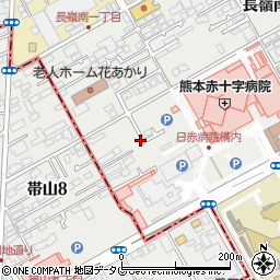 熊本県熊本市東区長嶺南2丁目2周辺の地図