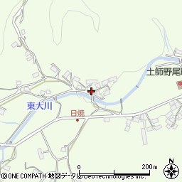 長崎県諫早市土師野尾町周辺の地図