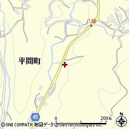 長崎県長崎市平間町2424周辺の地図