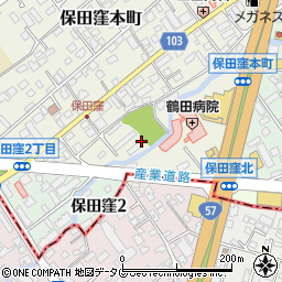 熊本県熊本市東区保田窪本町周辺の地図