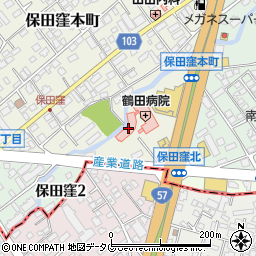 鶴友会鶴田病院周辺の地図