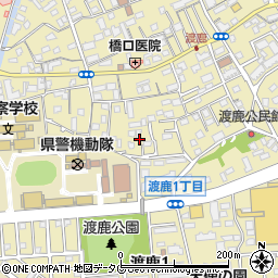 ジョイフル 熊本渡鹿店周辺の地図