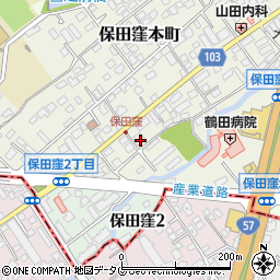 熊本県熊本市東区保田窪本町6-1周辺の地図