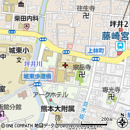 熊本信愛女学院中学校周辺の地図