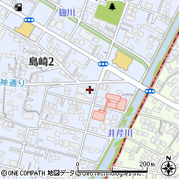 熊本市城西地域コミュニティセンター周辺の地図
