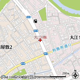 大江川鶴周辺の地図