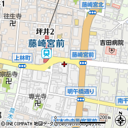 株式会社キヨナガ　キヨナガ藤崎宮前店周辺の地図