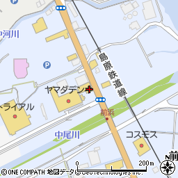 ネッツトヨタ長崎株式会社　島原前浜店周辺の地図