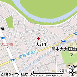 〒862-0971 熊本県熊本市中央区大江の地図