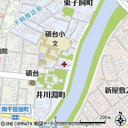 熊本県熊本市中央区井川淵町5周辺の地図