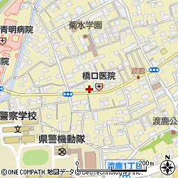 熊本渡鹿本町簡易郵便局周辺の地図