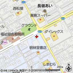 ローソン熊本日赤通り店周辺の地図
