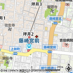 熊本歯科衛生士専門学院周辺の地図