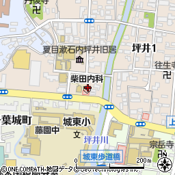 熊本県熊本市中央区内坪井町2周辺の地図