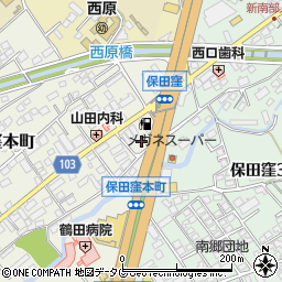 熊本県熊本市東区保田窪本町13-35周辺の地図