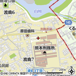 熊本刑務所周辺の地図