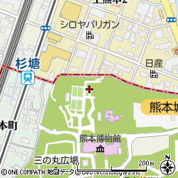 熊本県熊本市中央区古京町周辺の地図
