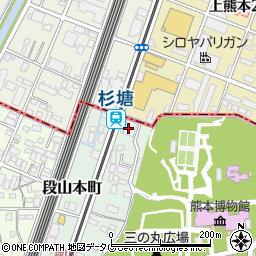 玉泉院・葬儀　上熊本会館周辺の地図