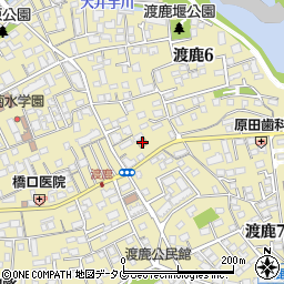 ファミリーマート熊本渡鹿竜神橋通り店周辺の地図