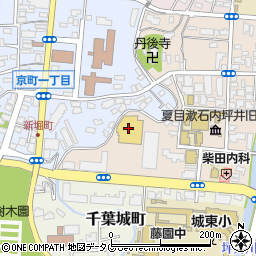 熊本県熊本市中央区内坪井町1周辺の地図