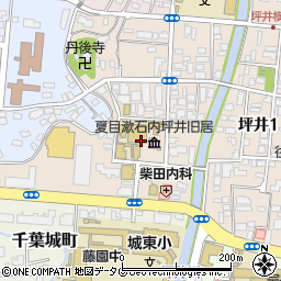 熊本県熊本市中央区内坪井町4周辺の地図