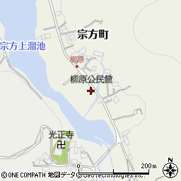 柳原公民館周辺の地図