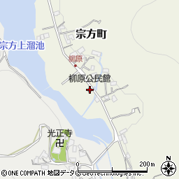 柳原公民館周辺の地図