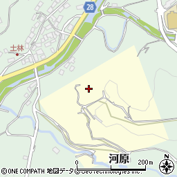 熊本県西原村（阿蘇郡）土林周辺の地図