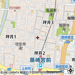 富士美容室周辺の地図