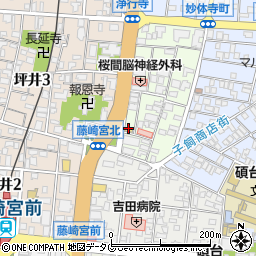 すき家３号熊本藤崎店周辺の地図