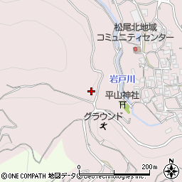 熊本県熊本市西区松尾町平山周辺の地図
