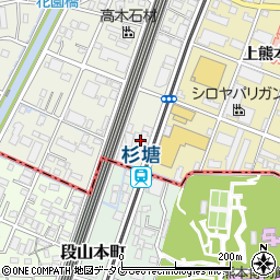 熊本日産ユーカーズ熊本周辺の地図