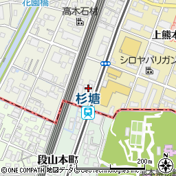 熊本日産ユーカーズ熊本周辺の地図