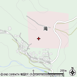 熊本県阿蘇郡西原村滝周辺の地図