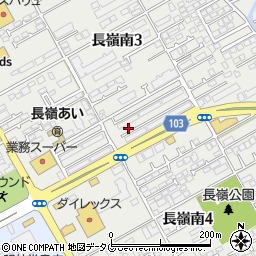 熊本県熊本市東区長嶺南3丁目10周辺の地図