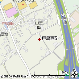 ダイナム熊本戸島店周辺の地図