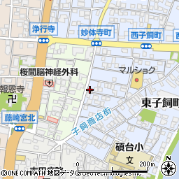 熊本西子飼郵便局 ＡＴＭ周辺の地図