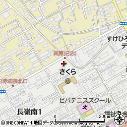 セブンイレブン熊本長嶺南１丁目店周辺の地図