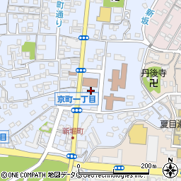 熊本県熊本市中央区京町1丁目12周辺の地図