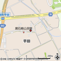 熊本県上益城郡益城町平田2284周辺の地図