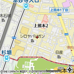 株式会社シロヤパリガン　熊本東営業所周辺の地図