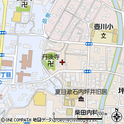熊本県熊本市中央区内坪井町周辺の地図