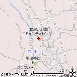 松尾北地域コミュニティセンター周辺の地図
