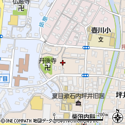 熊本県熊本市中央区内坪井町9周辺の地図