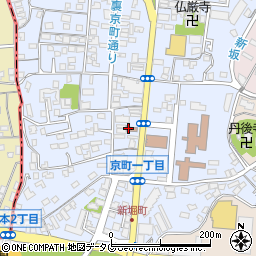 熊本県熊本市中央区京町1丁目6周辺の地図