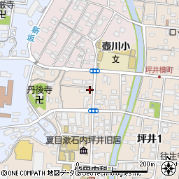 内坪井公園周辺の地図